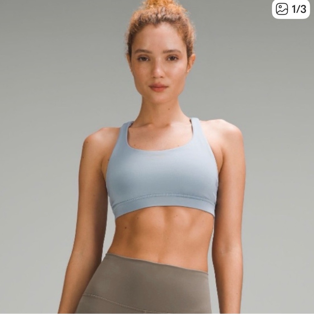 Lululemon Light Blue Energy Sports Bra